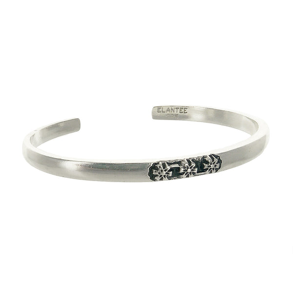 "You Are Appreciated" Sterling Silver Flower Cuff