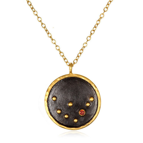 Satya-Zodiac Capricorn Garnet Necklace