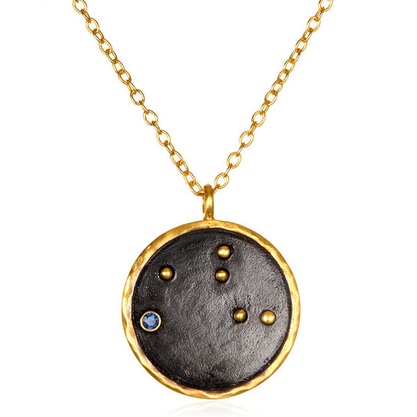 Satya Zodiac Virgo Sapphire Necklace
