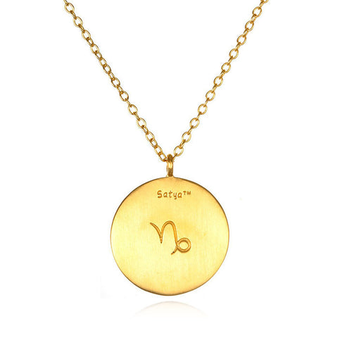 Satya-Zodiac Capricorn Garnet Necklace