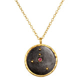 Satya Zodiac Cancer Ruby Necklace