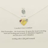 b.u. A Mothers Love Is Infinite Charm Necklace on Gift Card