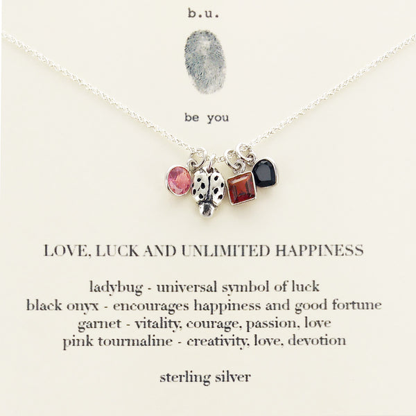 b.u. Love, Luck And Unlimited Happiness Necklace