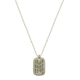 b.u. Power of Love Dog Tag Necklace