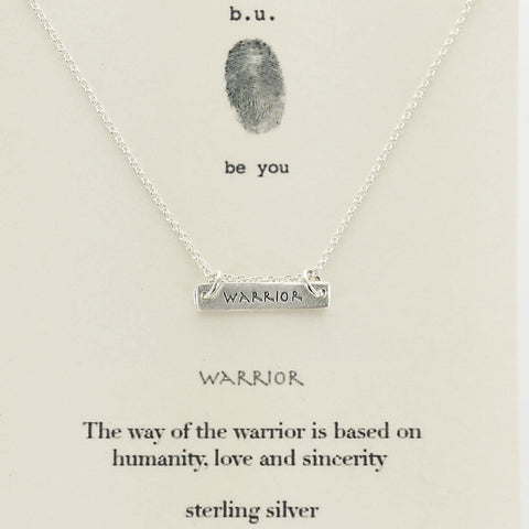 b.u. Warrior Bar Necklace