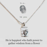 b.u. Wisdom From A Flower Necklace