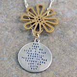 Kathy Bransfield "May Your Life Be Like A Wild Flower..." Necklace